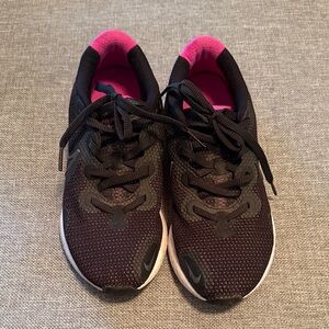 Nike Black and Pink Running Shoes